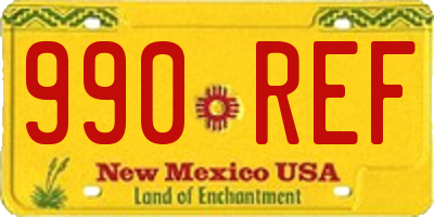 NM license plate 990REF