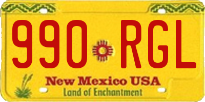 NM license plate 990RGL