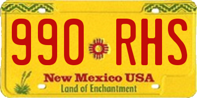 NM license plate 990RHS