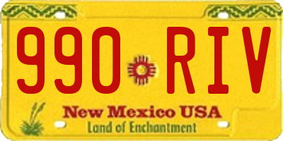 NM license plate 990RIV