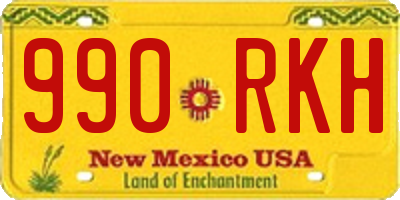 NM license plate 990RKH