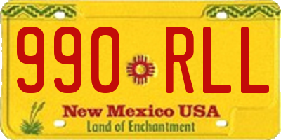 NM license plate 990RLL