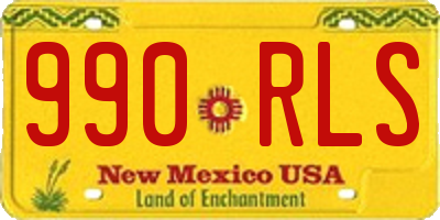 NM license plate 990RLS