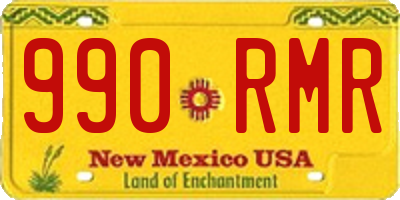 NM license plate 990RMR