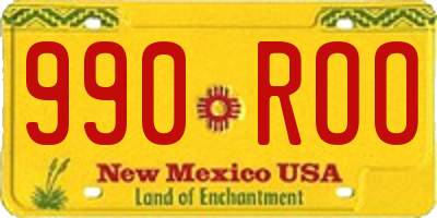 NM license plate 990ROO