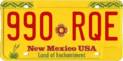 NM license plate 990RQE