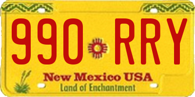 NM license plate 990RRY