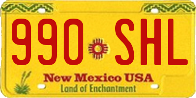 NM license plate 990SHL
