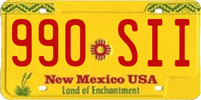 NM license plate 990SII