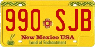 NM license plate 990SJB