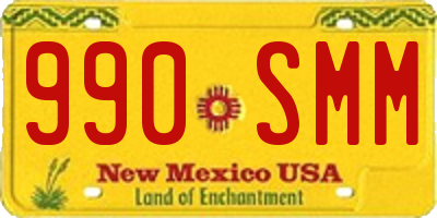 NM license plate 990SMM