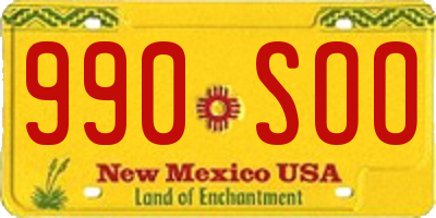 NM license plate 990SOO