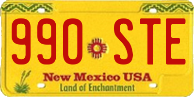 NM license plate 990STE
