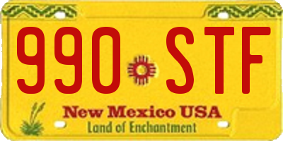 NM license plate 990STF