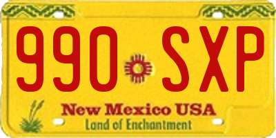 NM license plate 990SXP