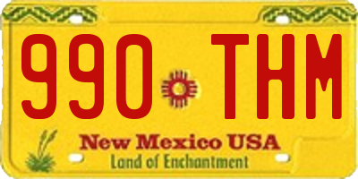 NM license plate 990THM