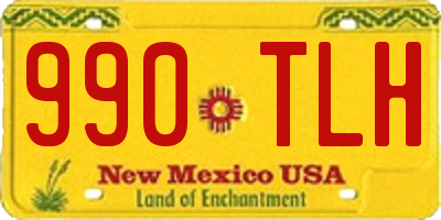 NM license plate 990TLH