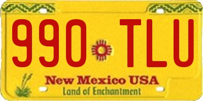 NM license plate 990TLU