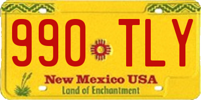 NM license plate 990TLY