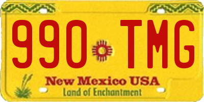 NM license plate 990TMG