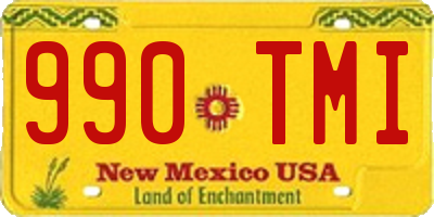 NM license plate 990TMI