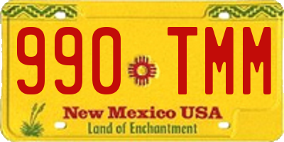 NM license plate 990TMM