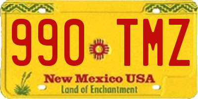 NM license plate 990TMZ