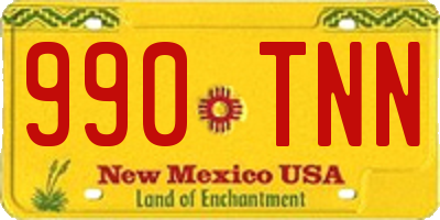 NM license plate 990TNN