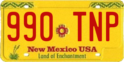 NM license plate 990TNP
