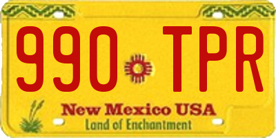 NM license plate 990TPR