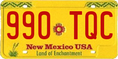 NM license plate 990TQC