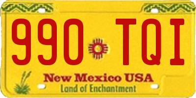 NM license plate 990TQI