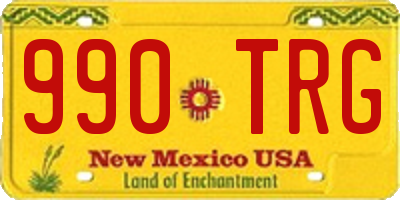 NM license plate 990TRG
