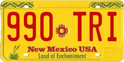 NM license plate 990TRI