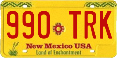 NM license plate 990TRK