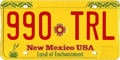 NM license plate 990TRL