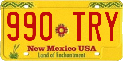NM license plate 990TRY