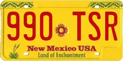 NM license plate 990TSR
