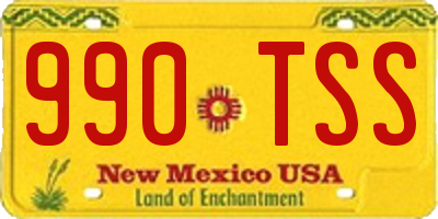 NM license plate 990TSS