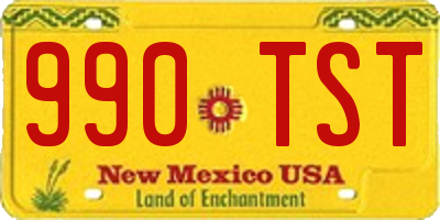 NM license plate 990TST