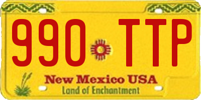 NM license plate 990TTP