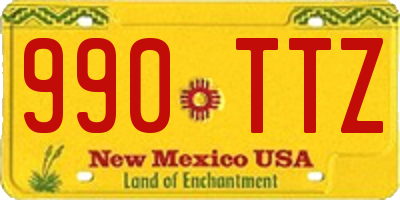 NM license plate 990TTZ