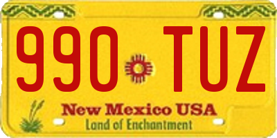 NM license plate 990TUZ