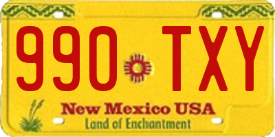 NM license plate 990TXY