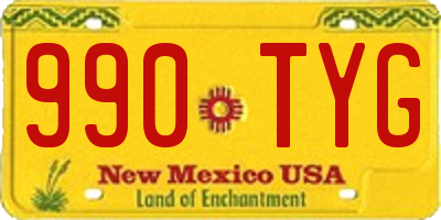 NM license plate 990TYG