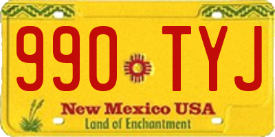 NM license plate 990TYJ