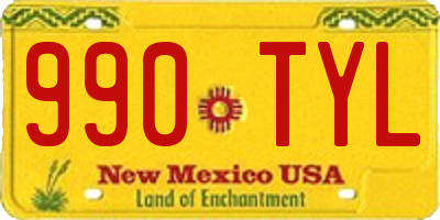 NM license plate 990TYL