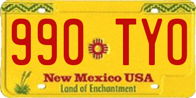 NM license plate 990TYO