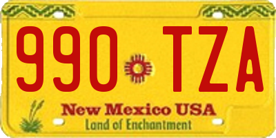 NM license plate 990TZA