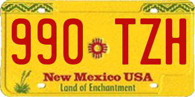 NM license plate 990TZH